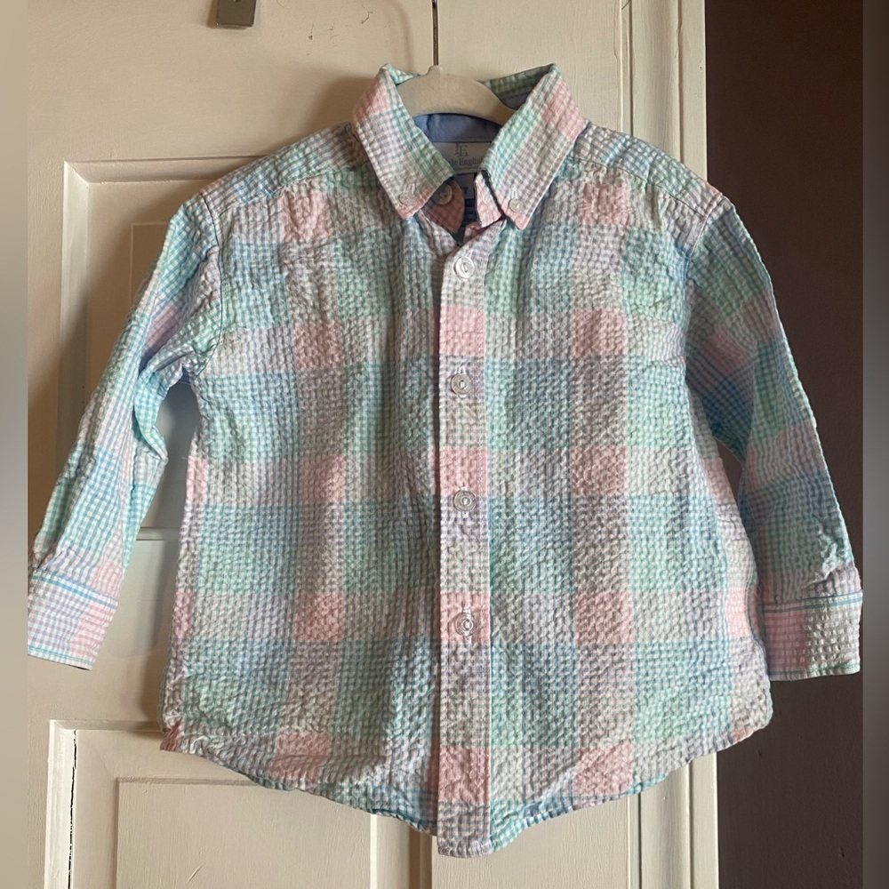 Boys 2T Little English Button Down Shirt